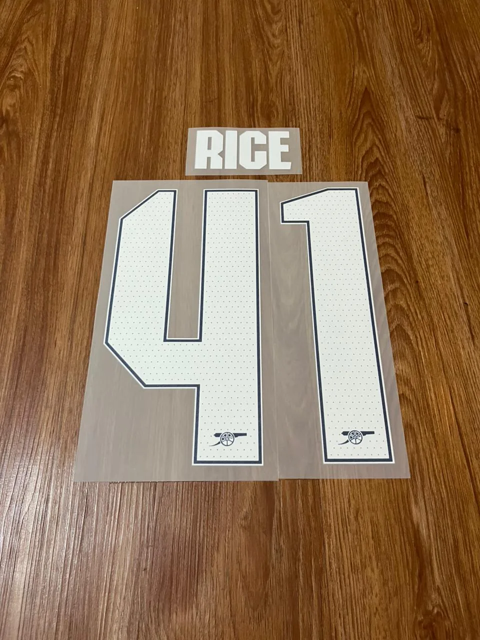 Nameset Arsenal Cup Home 2024-26 RICE 41